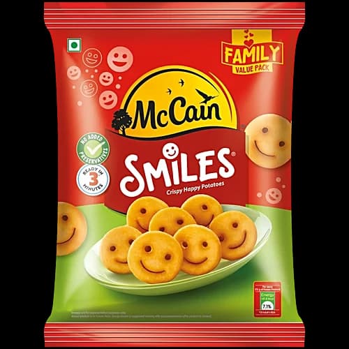 McCain Smiles Potato Snack, 750g