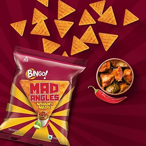 Bingo! Achaari Masti Mad Angles, 117 g